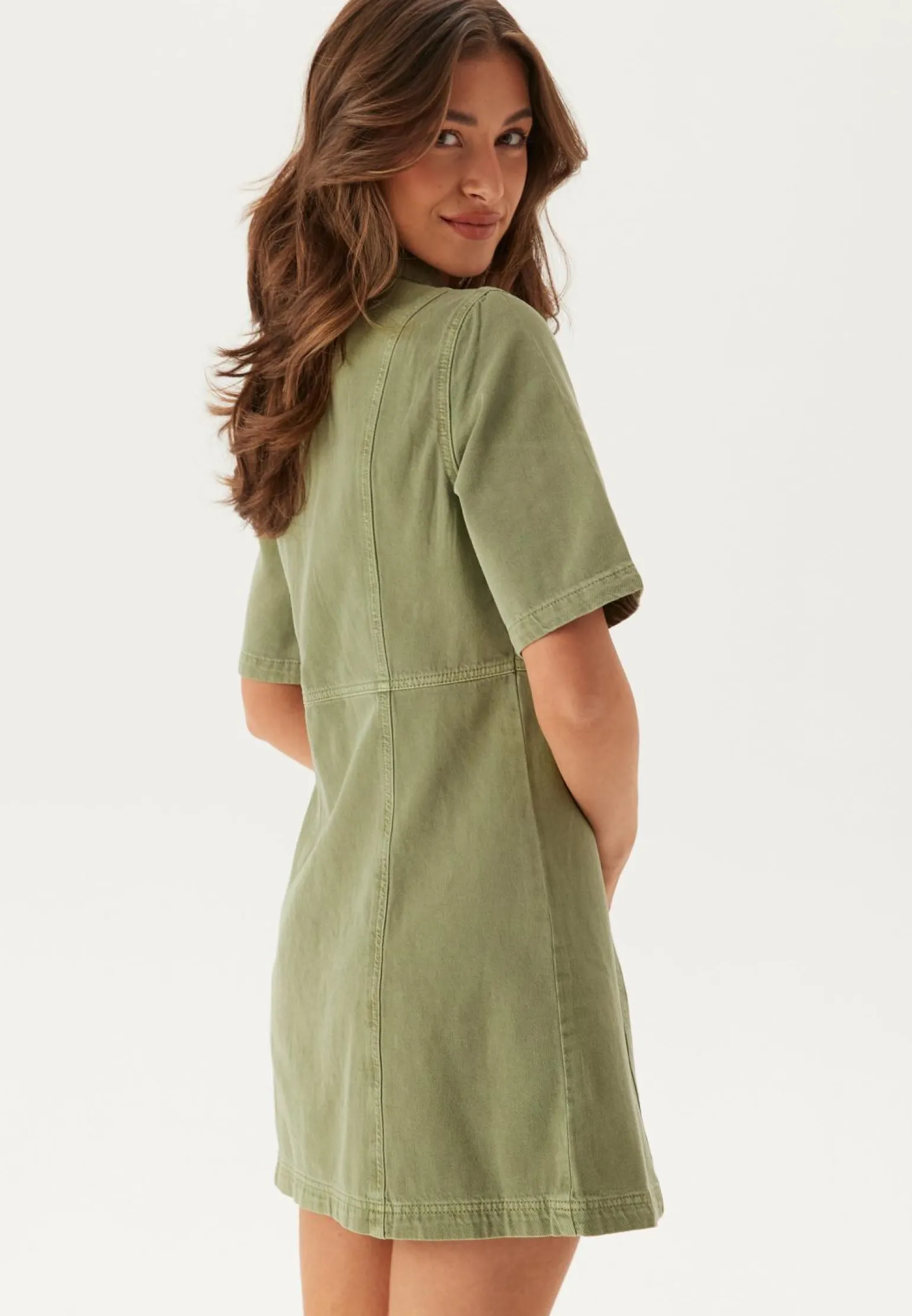 Onlsilla 2/4 SHORT BUTTON DRES