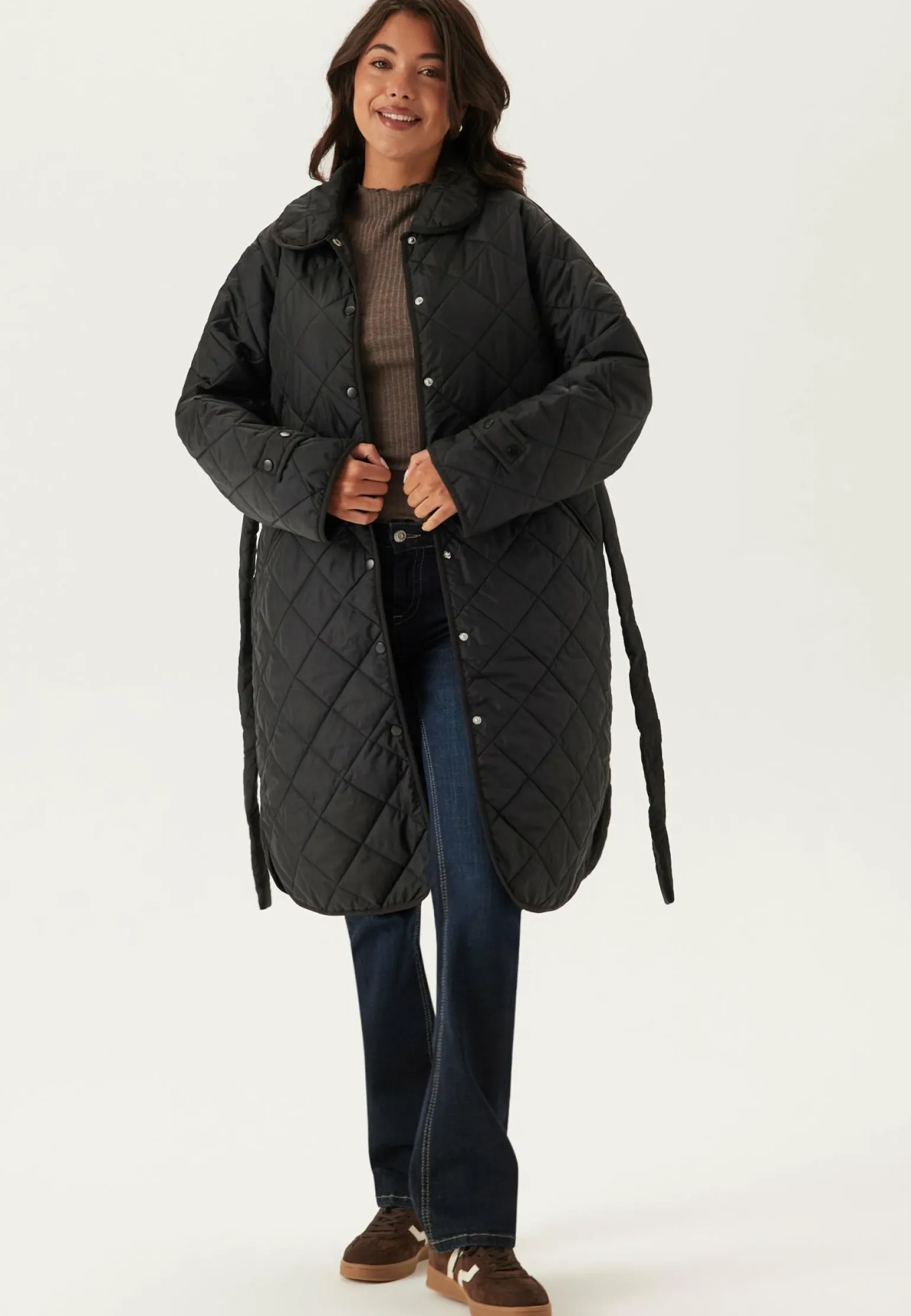 Pcemily Long Quilted Jacket