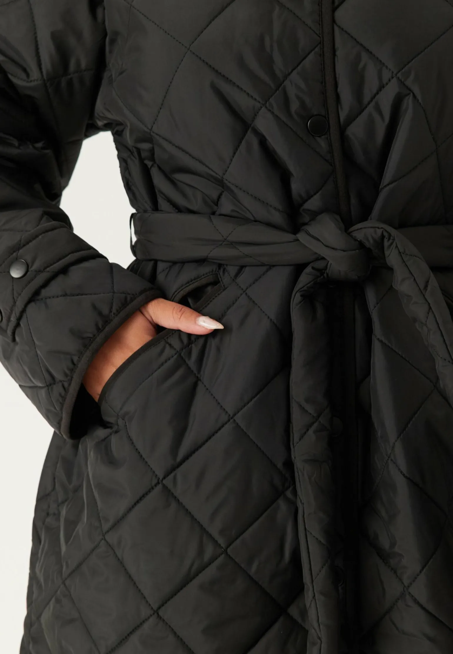 Pcemily Long Quilted Jacket