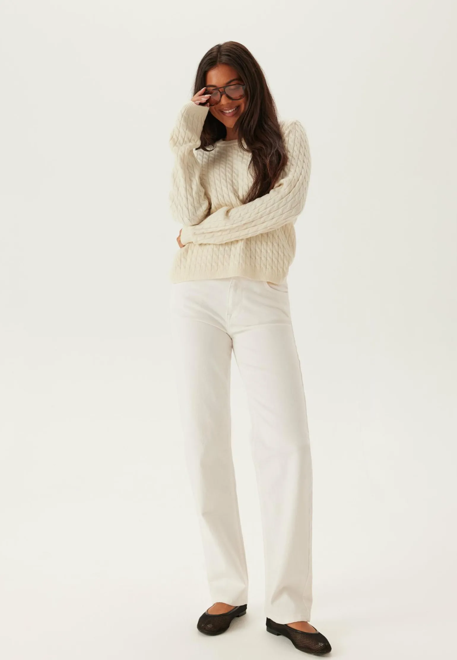 Pcfia Ls Cable Knit