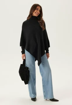Pcfortuna High Neck Poncho