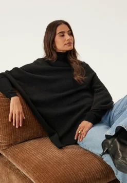 Pcfortuna High Neck Poncho