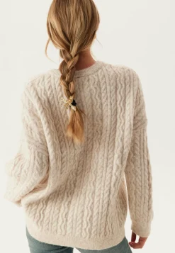 Pcjisa Ls O-neck Long Cabel Knit