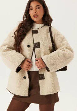 Pcjulie Reversible Teddy Coat