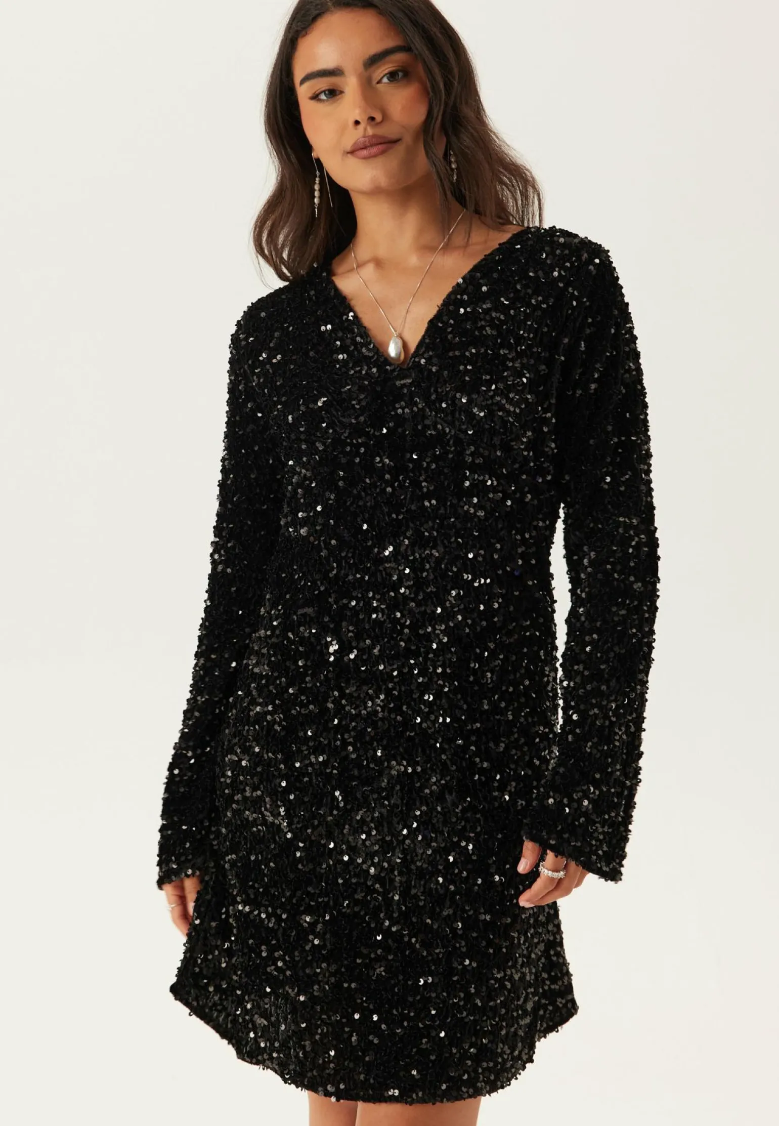 Pckam Ls V-neck New Dress Jrs