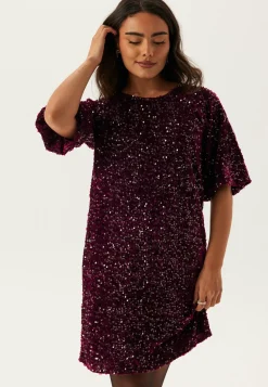 Pckam Ss Puff Sleeves Dress