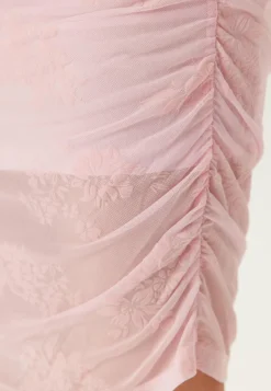 Pcmerry Sl Ruching Short Dress
