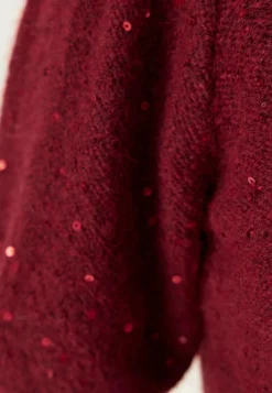 Pcmesva Ss Sequin Tie Back Knit