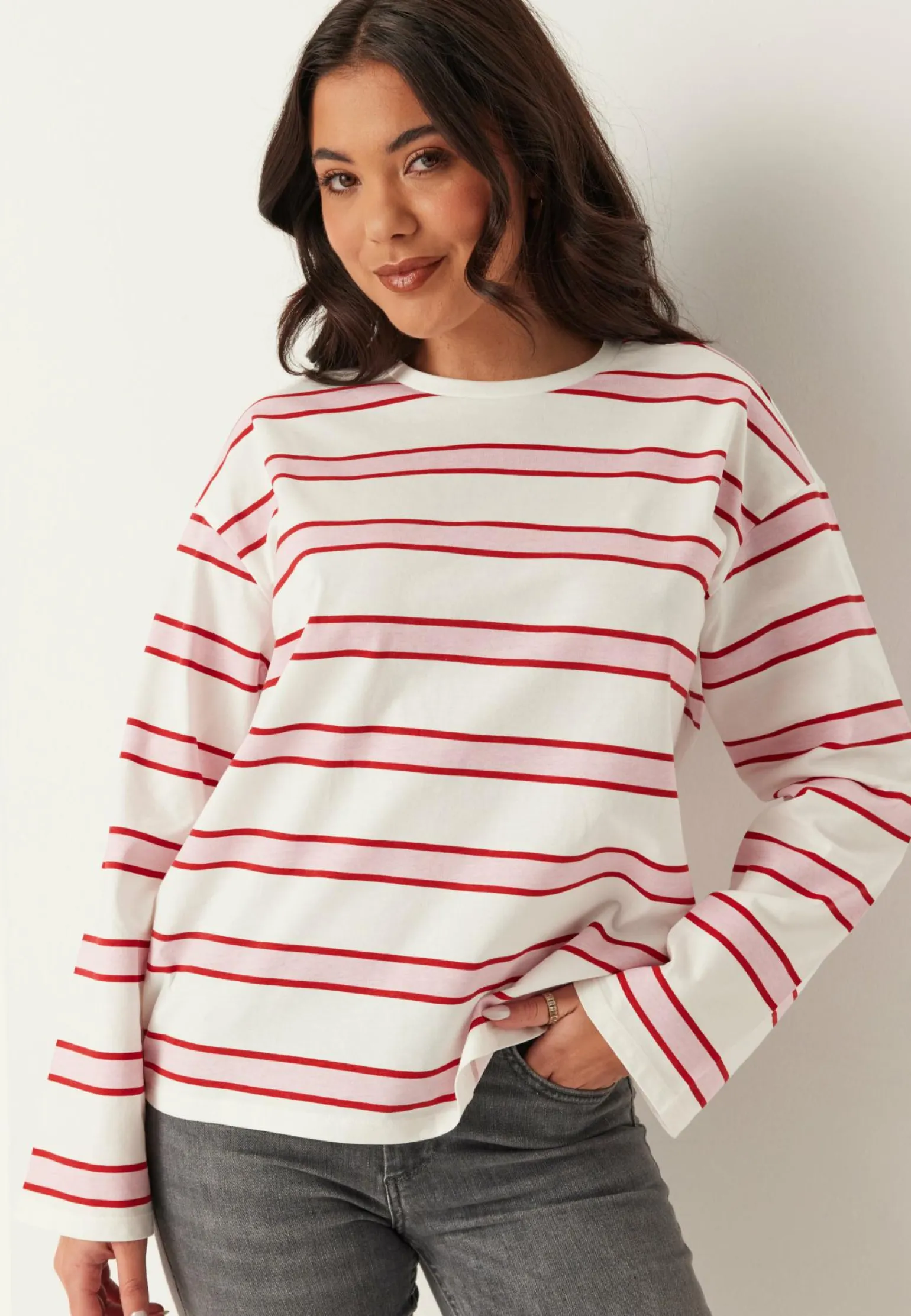 Pcmila Ls Loose Tee Jrs