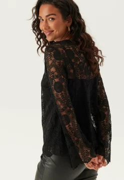 Pcolline Ls Lace O-neck Top