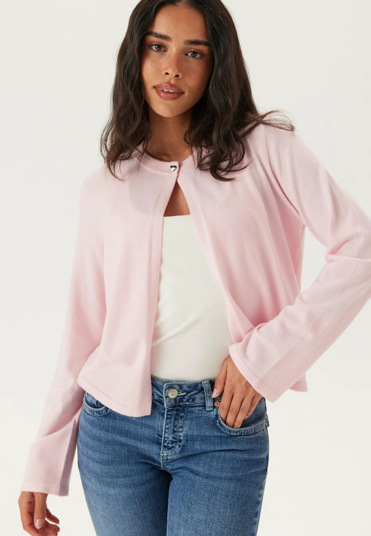 Pcorina Ls O-neck Knit Cardigan