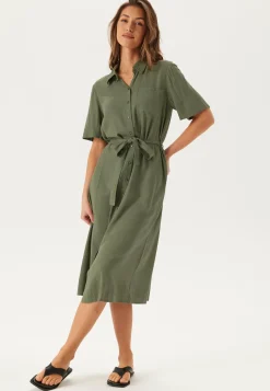 Pcpia 2/4 MIDI SHIRT DRESS