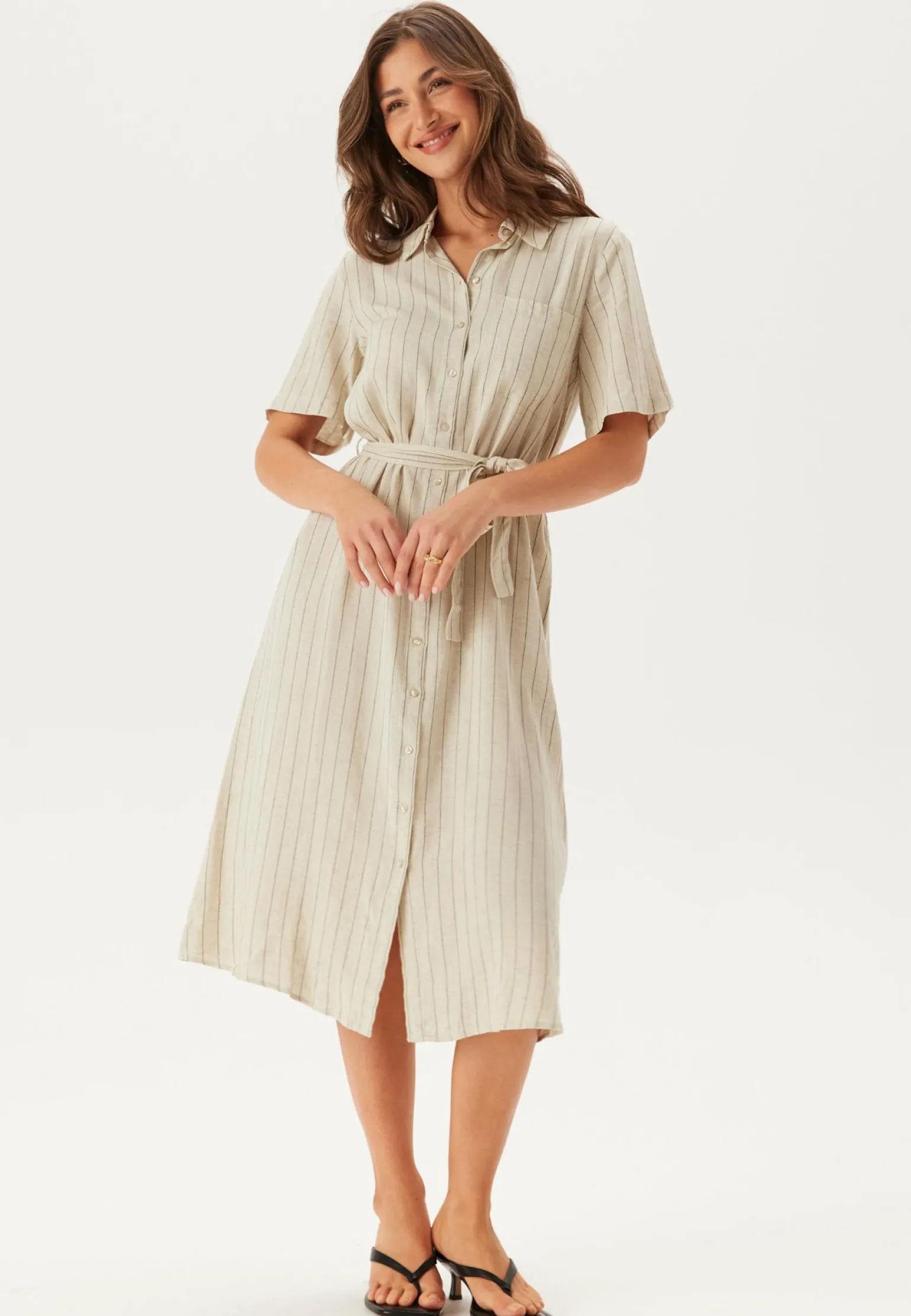 Pcpia 2/4 MIDI SHIRT DRESS