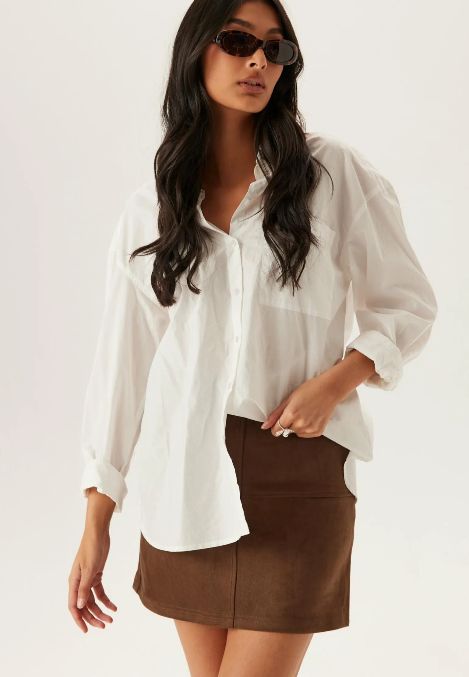 Pcrakel Brushed Hw Mini Skirt