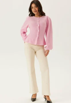 Pcsilly Ls Puff Knit Cardigan