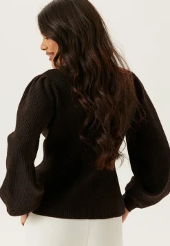 Pcsilly Ls Puff Knit Cardigan