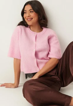 Pcsilly Ss O-neck Knit Cardiga