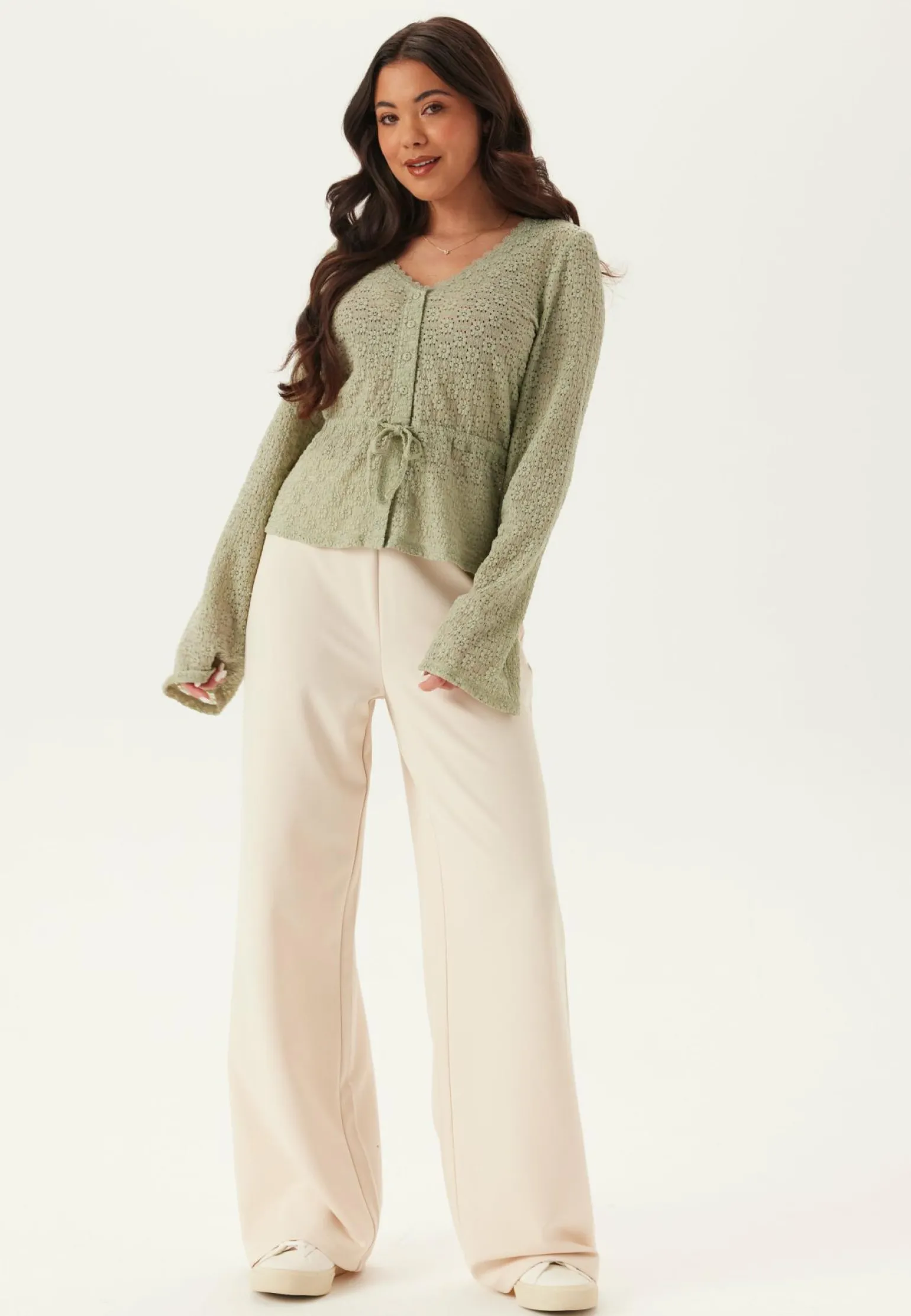 Peplum Lace Cardigan