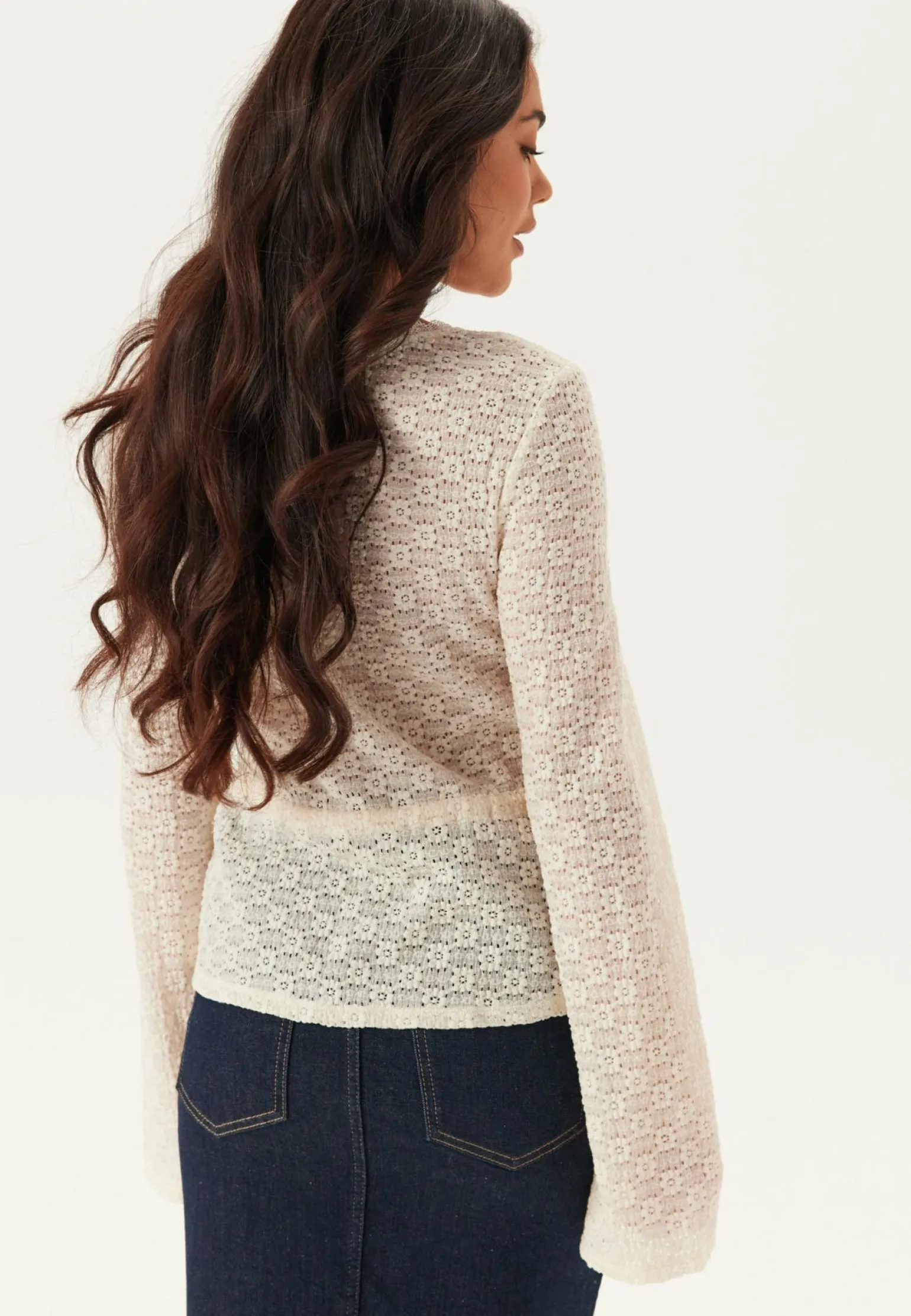 Peplum Lace Cardigan