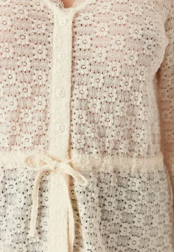 Peplum Lace Cardigan
