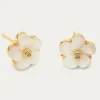 Petite Claire Earrings - Creme Puff