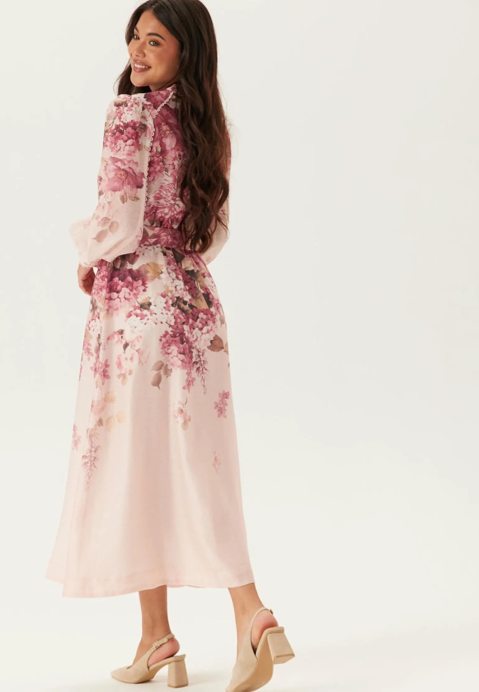 Peyton Trim Detail Midi Dress