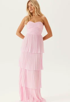 Pleated Bandeau Gown