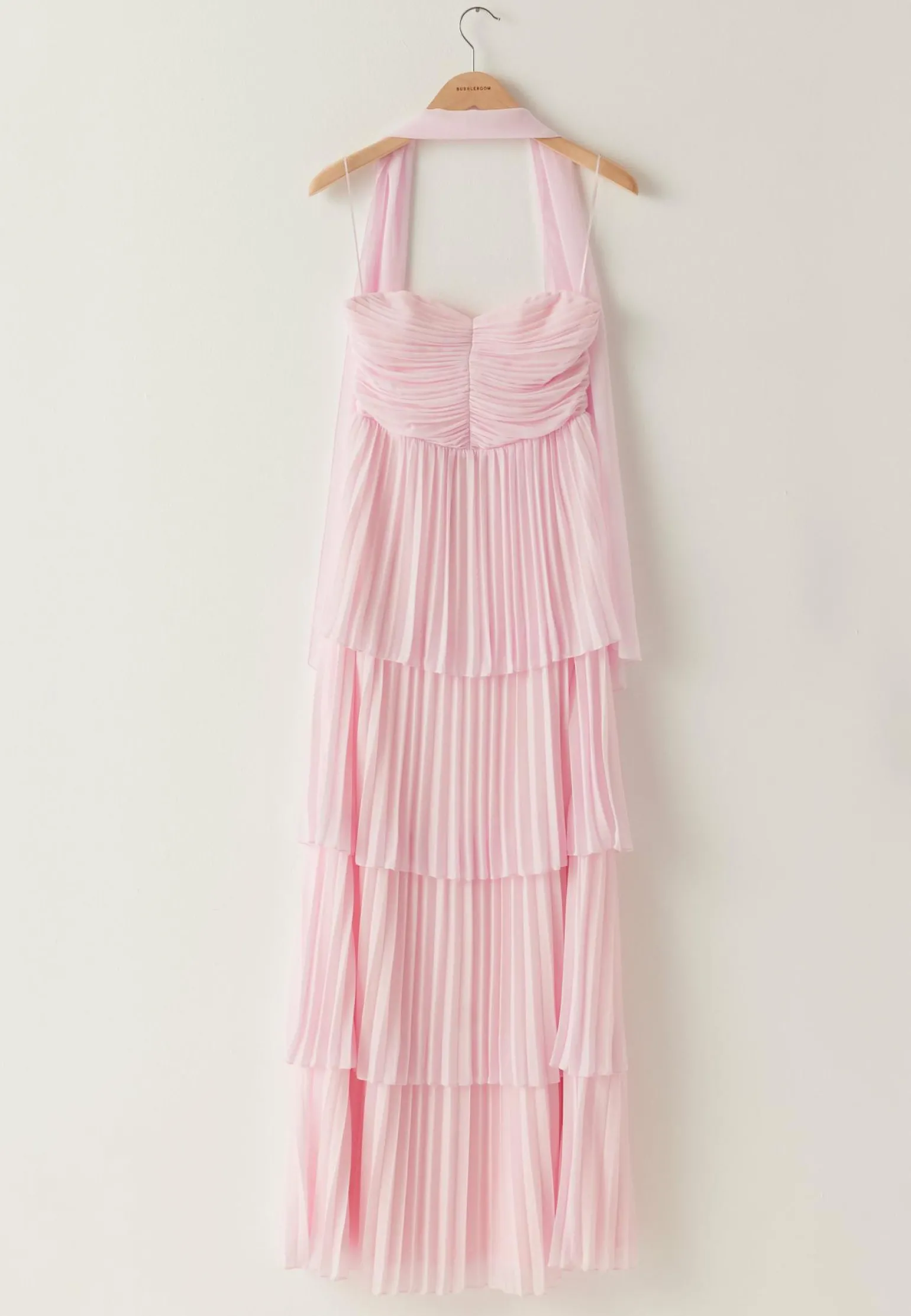 Pleated Bandeau Gown
