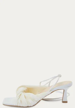 Pleated Front Heeled Sandal