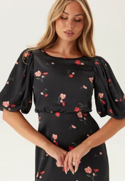 Puff Sleeve Ankle Dress