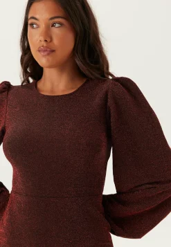 Puff Sleeve Sparkling Dress