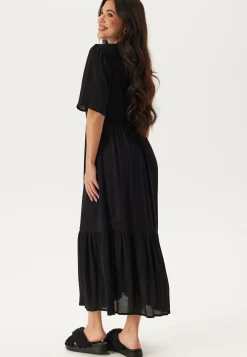 Puff Sleeve Viscose Dress