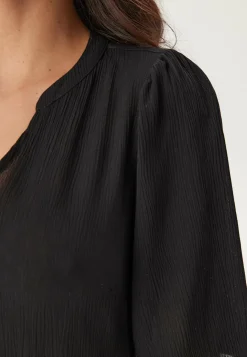 Puff Sleeve Viscose Dress