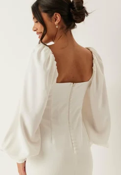 Puff Sleeve Wedding Gown
