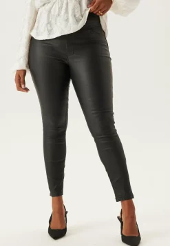 Push-up Coated Slim Trousers