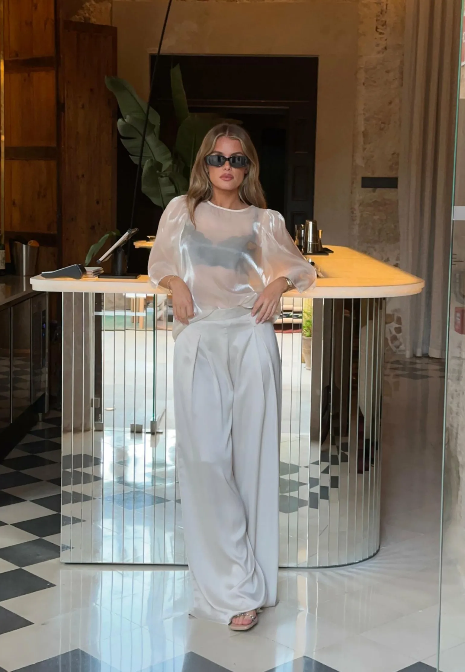 Renae Satin Trousers