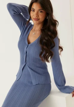 Rib Sculpted Knitted Dress