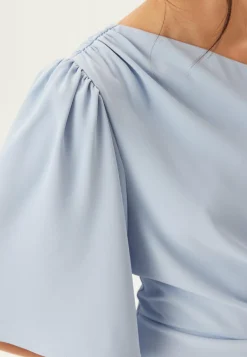 Ruched One Shoulder Gown