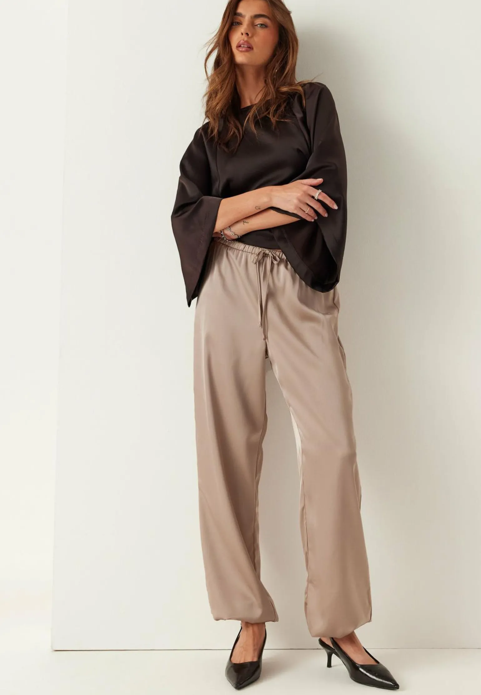 Satin Balloon Trousers