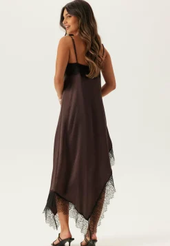Satin Lace Slip Dress