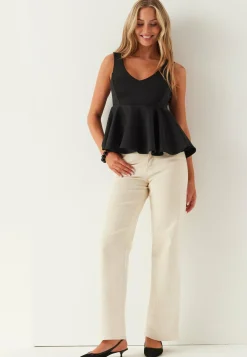 Scuba Peplum Top