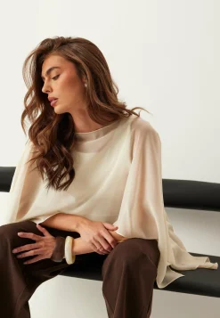 Sheer Chiffon Cape