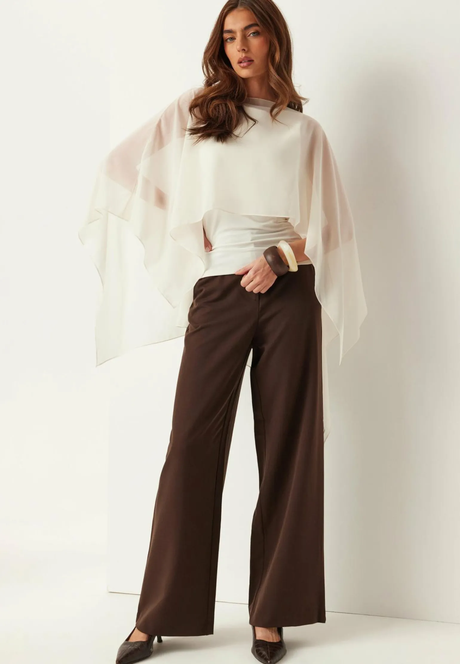 Sheer Chiffon Cape