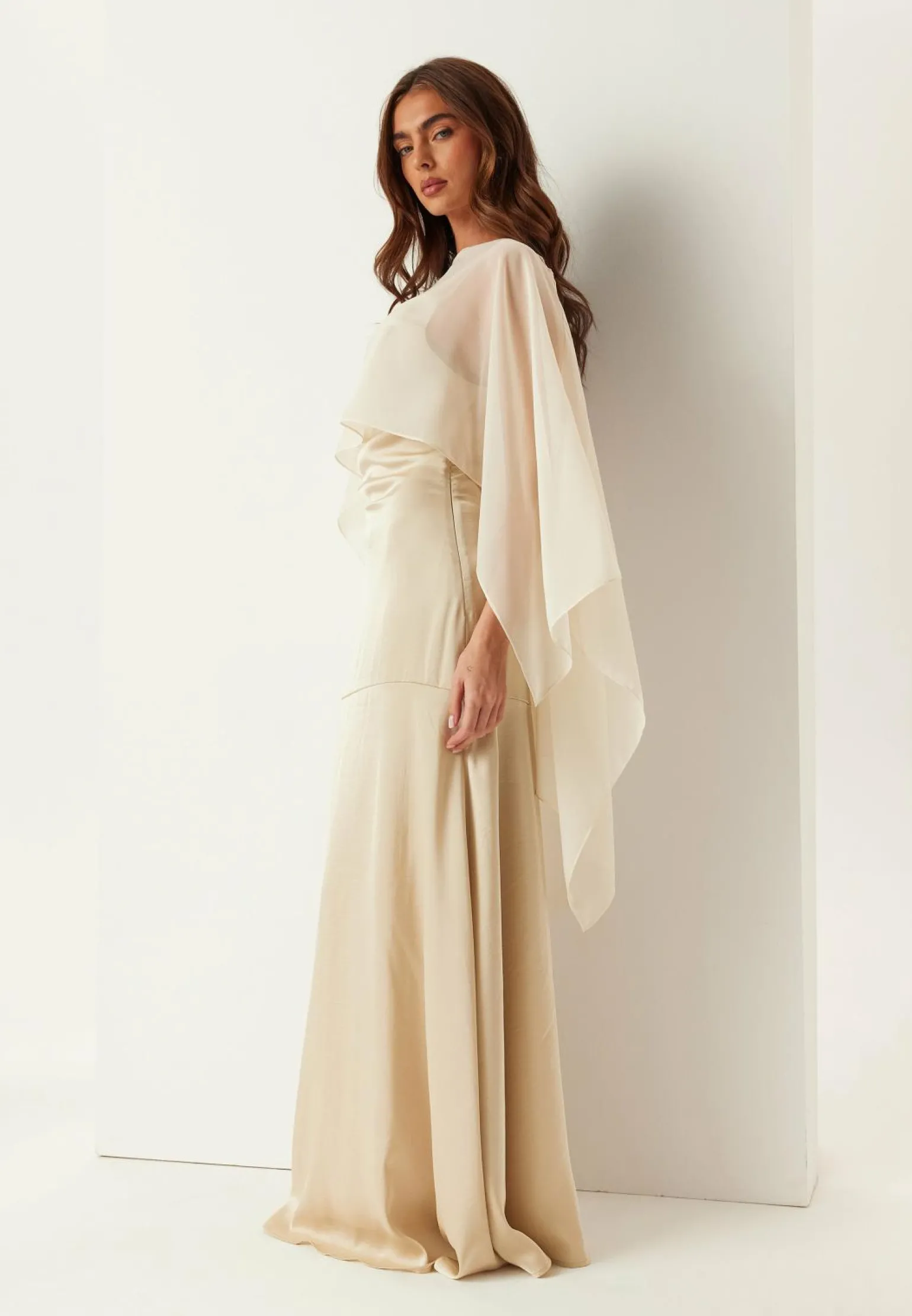 Sheer Chiffon Cape