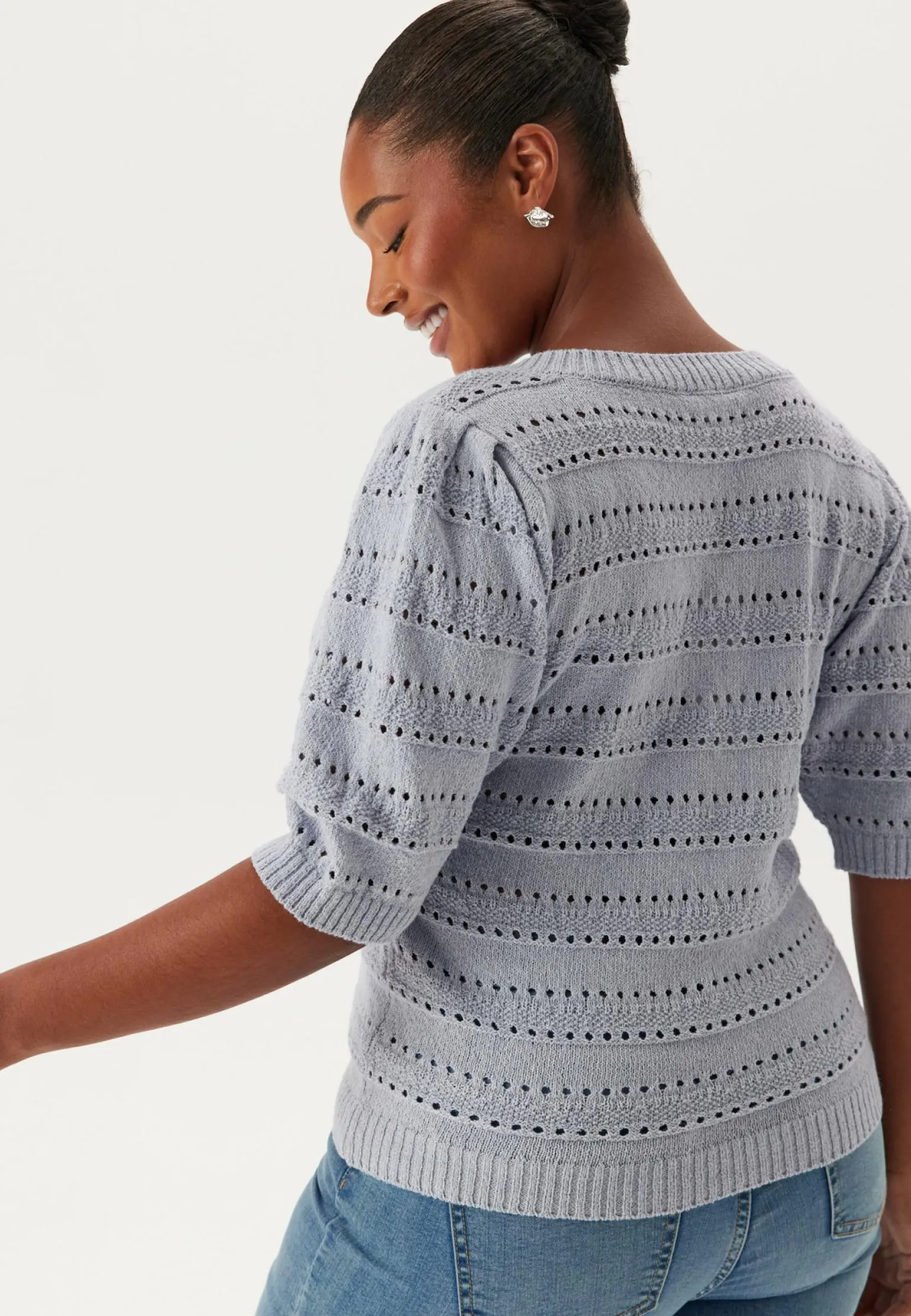 Short Sleeve Knit Sweater