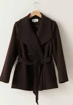 Short Wool Blend Coat