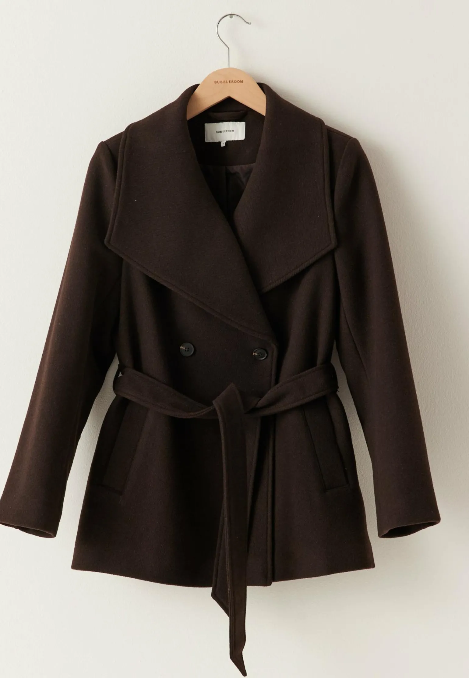 Short Wool Blend Coat