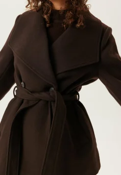 Short Wool Blend Coat