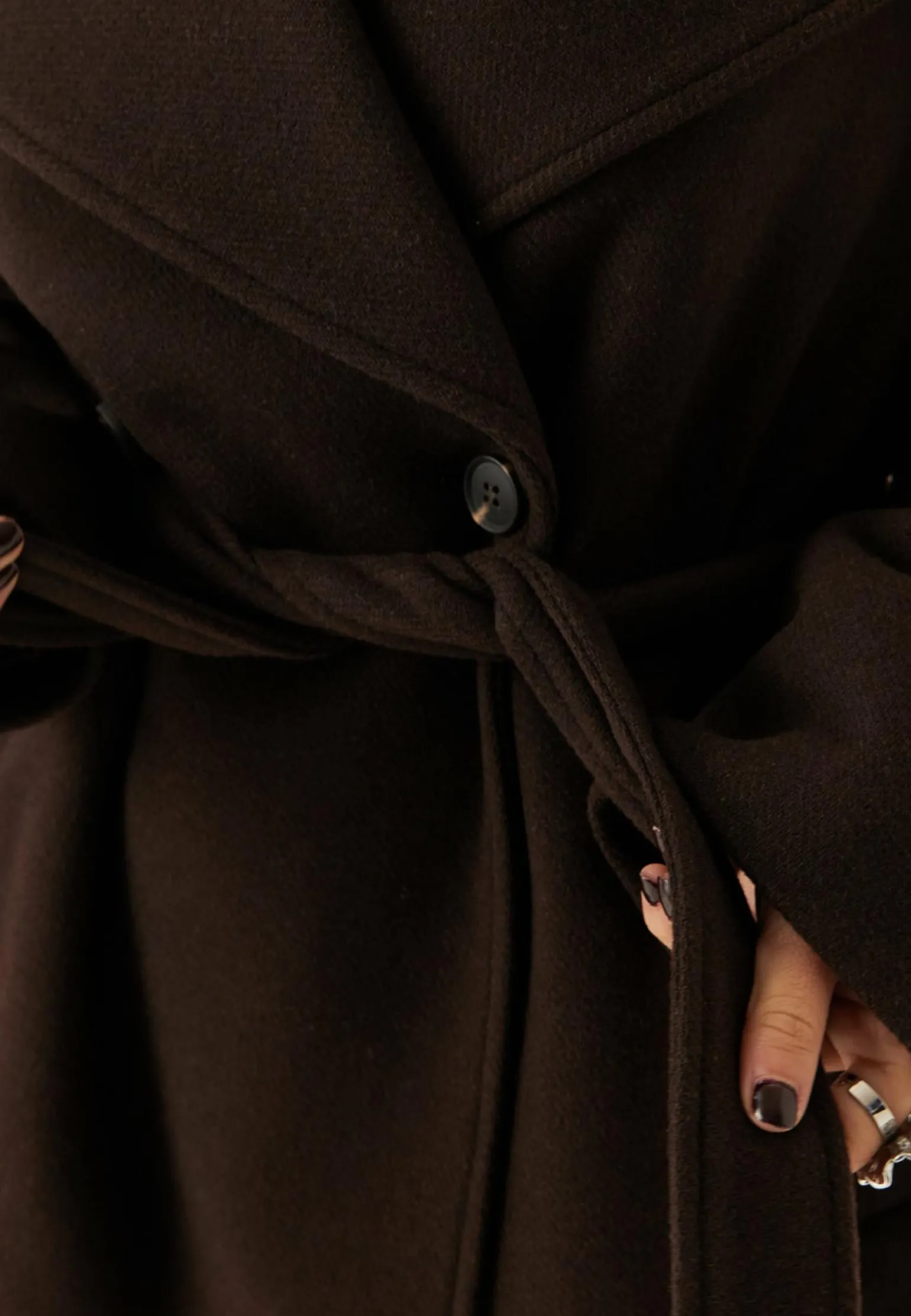 Short Wool Blend Coat