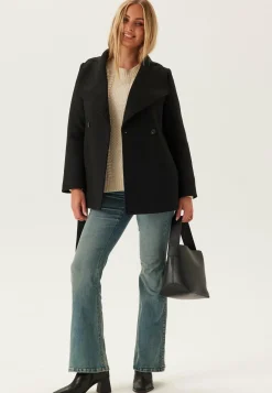 Short Wool Blend Coat